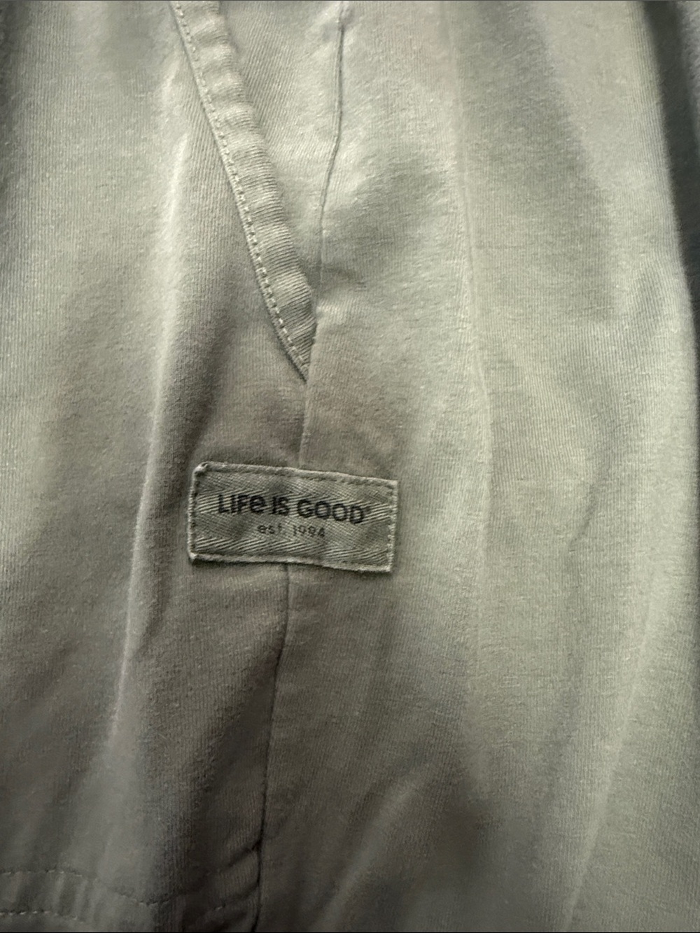 Life is Good- Women’s Olive Green Drawstring Jogger Pants - Picture 3 of 4